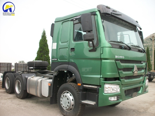 420HP Ντίζελ Sinotruk HOWO 6X4 10τροχούς Τρακτέρ Φορτηγό Εφοδιασμός με ρυμουλκούμενο για την τελική βιομηχανία