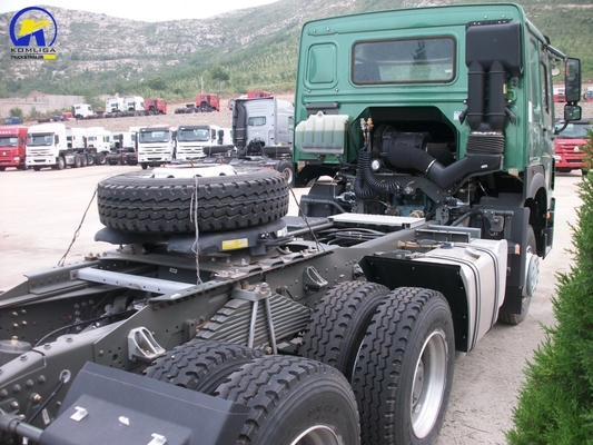 420HP Ντίζελ Sinotruk HOWO 6X4 10τροχούς Τρακτέρ Φορτηγό Εφοδιασμός με ρυμουλκούμενο για την τελική βιομηχανία
