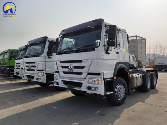420HP Ντίζελ Sinotruk HOWO 6X4 10τροχούς Τρακτέρ Φορτηγό Εφοδιασμός με ρυμουλκούμενο για την τελική βιομηχανία