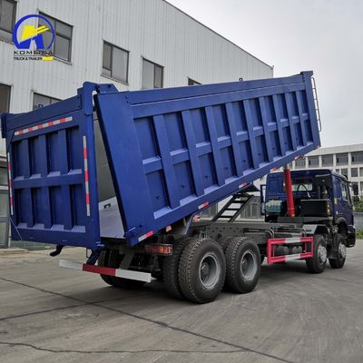12 Wheels Dump Truck HOWO Tipper Truck with Front Lifting 8500*2500*3400mm Καθίσματα ≤5