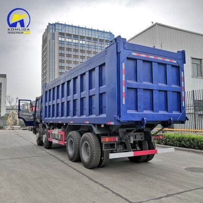 12 Wheels Dump Truck HOWO Tipper Truck with Front Lifting 8500*2500*3400mm Καθίσματα ≤5