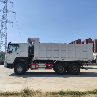375HP HOWO 6X4 10 Wheeler 30t 40t Tipper Dumper με μία καμπίνα υπνοδωμάτιο και A / C