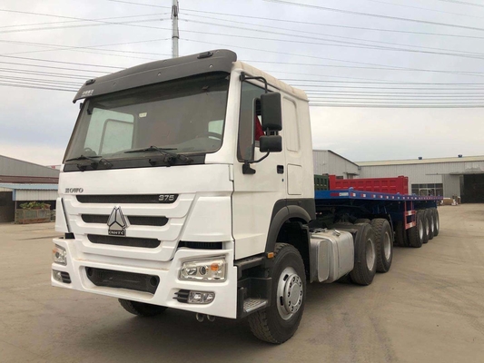 Sinotruk HOWO 371HP 6X4 10 τροχών ημιτερόπλευρο ρυμουλκούμενο κεφαλή φορτίου δεξαμενή κατεβάστρα ρυμουλκούμενο ρυμουλκούμενο τρακτέρ φορτηγό