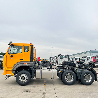 16 τόνων πίσω άξονας Sinotruk HOWO 6X4 Τρακτέρ φορτηγό εμπορευματοκιβώτιο ρυμουλκούμενο Dump Skeleton φορτηγό