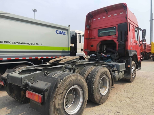Sinotruk HOWO 6*4 Χρησιμοποιούμενο ρυμουλκούμενο Κεφαλάκι Τρακτέρ Φορτηγό Φορτωτική χωρητικότητα 21-30 τόνων Ενίσχυση 420HP