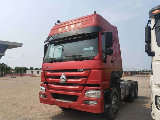 Sinotruk HOWO 6*4 Χρησιμοποιούμενο ρυμουλκούμενο Κεφαλάκι Τρακτέρ Φορτηγό Φορτωτική χωρητικότητα 21-30 τόνων Ενίσχυση 420HP