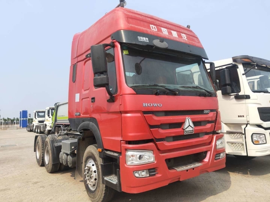 Sinotruk HOWO 6*4 Χρησιμοποιούμενο ρυμουλκούμενο Κεφαλάκι Τρακτέρ Φορτηγό Φορτωτική χωρητικότητα 21-30 τόνων Ενίσχυση 420HP