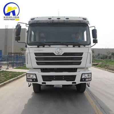 10 τροχών Shacman φορτηγό τύππερ με μπροστά ανύψωση ντίζελ 8500*2500*3400mm και χρησιμοποιείται