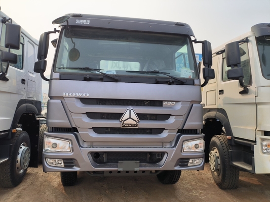 Sinotruk HOWO 10 τροχοί Χρησιμοποιούμενα 6X4 Τρακτέρ Τρακτέρ Μετρητή &gt; 8L Α/Κ καμπίνα