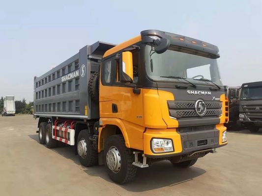 Χρησιμοποιούμενο Shacman 8X4 φορτηγό απορριμμάτων φορτηγό με κεφαλικό πτερύγιο υδραυλικό ντίζελ ανύψωσης
