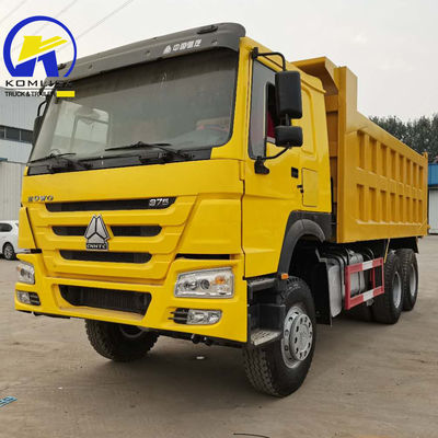 Ένα Sleeper με A / C Cab Sinotruk 10 τροχούς 30 τόνους HOWO Tipper Χρησιμοποιημένο φορτηγό σκουπιδιών