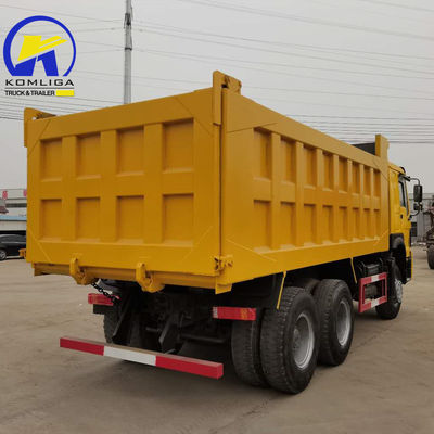 Ένα Sleeper με A / C Cab Sinotruk 10 τροχούς 30 τόνους HOWO Tipper Χρησιμοποιημένο φορτηγό σκουπιδιών