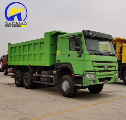 351-450hp Sinotruck HOWO Χρησιμοποιούμενο 6X4 20cbm Hyva Hoist Dump Truck με 2sets πίσω άξονα