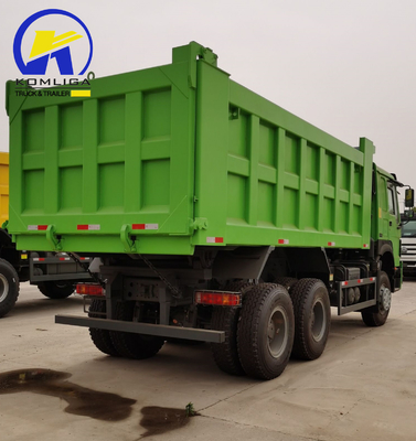 351-450hp Sinotruck HOWO Χρησιμοποιούμενο 6X4 20cbm Hyva Hoist Dump Truck με 2sets πίσω άξονα