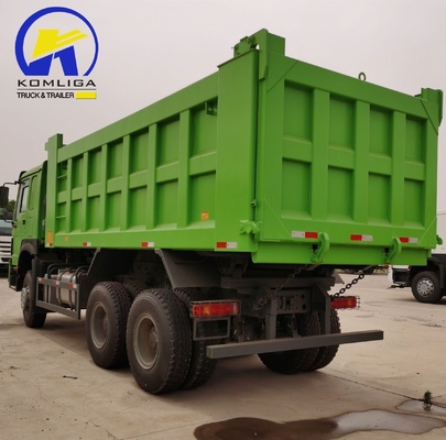 351-450hp Sinotruck HOWO Χρησιμοποιούμενο 6X4 20cbm Hyva Hoist Dump Truck με 2sets πίσω άξονα