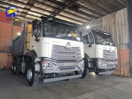 Hw19710 μετάδοση HOWO 6X4 10 τροχούς Tipper Χρησιμοποιημένο φορτηγό σκουπιδιών με 351-450 ίππους