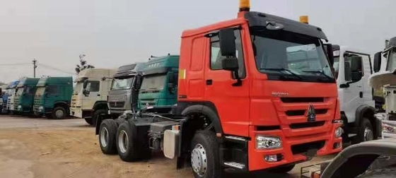 Βαρύ φορτίο Sinotruk HOWO 6X4 Χρησιμοποιούμενο φορτηγό ρυμουλκούμενο / τρακτέρ φορτηγό για την Αιθιοπία σε προσιτή τιμή