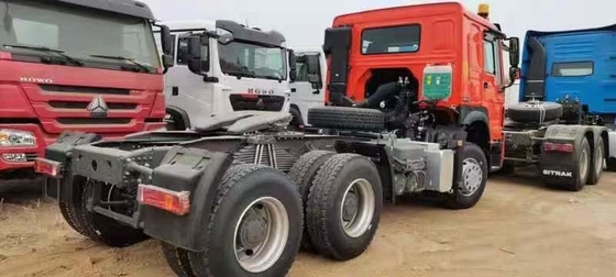 Βαρύ φορτίο Sinotruk HOWO 6X4 Χρησιμοποιούμενο φορτηγό ρυμουλκούμενο / τρακτέρ φορτηγό για την Αιθιοπία σε προσιτή τιμή
