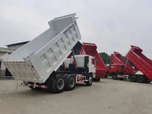 Χρησιμοποιούμενο φορτηγό 10 τροχών 6X4 Shacman Tipper με μία καμπίνα υπνοδωμάτιο και κλιματισμό πιστοποιημένο από το DOT