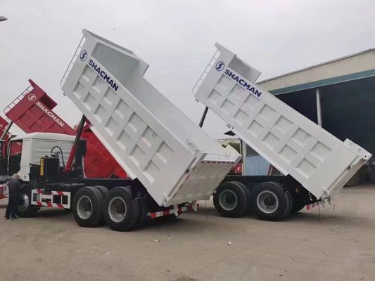 Χρησιμοποιούμενο φορτηγό 10 τροχών 6X4 Shacman Tipper με μία καμπίνα υπνοδωμάτιο και κλιματισμό πιστοποιημένο από το DOT