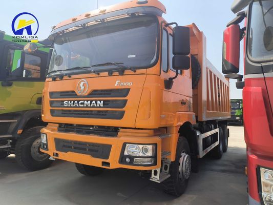 Χρησιμοποιούμενο φορτηγό 10 τροχών 6X4 Shacman Tipper με μία καμπίνα υπνοδωμάτιο και κλιματισμό πιστοποιημένο από το DOT