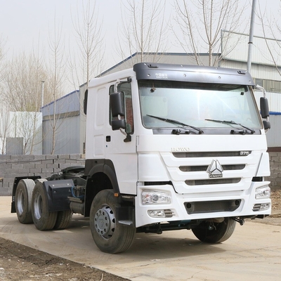 Χρησιμοποιούμενο Sinotruk HOWO 6X4 10wheel 375HP Λευκό τρακτέρ φορτηγό κεφάλι με εξατομικευμένο αίτημα