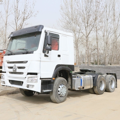Χρησιμοποιούμενο Sinotruk HOWO 6X4 10wheel 375HP Λευκό τρακτέρ φορτηγό κεφάλι με εξατομικευμένο αίτημα