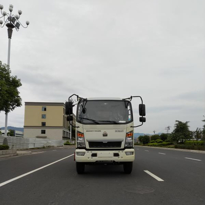Sinotruk HOWO Homan 4X2 Μικρό Μίνι 6 τροχών φορτηγό ντάμπερ με ελαστικά χωρίς σωλήνες σε κόκκινο