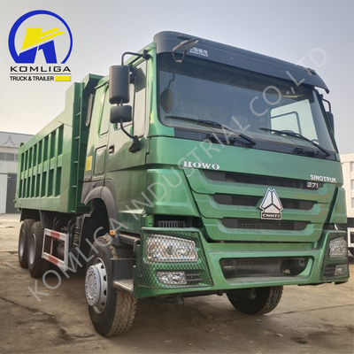 2020 Έτος 371HP 6X4 Χρησιμοποιούμενο φορτηγό HOWO Dump Εξαχθεί στη Ζάμπια με 1200r20 Ραδιακά Ελαστικά