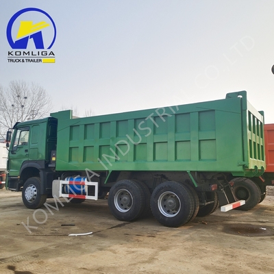 2020 Έτος 371HP 6X4 Χρησιμοποιούμενο φορτηγό HOWO Dump Εξαχθεί στη Ζάμπια με 1200r20 Ραδιακά Ελαστικά