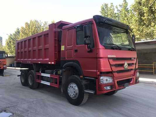 Hw76 Cab Sinotruk HOWO Χρησιμοποιούμενο 6*4 10τροχών Τρόφο με κατεβάστρα Τρόφο απορρίψεως Hw19710 μετάδοση