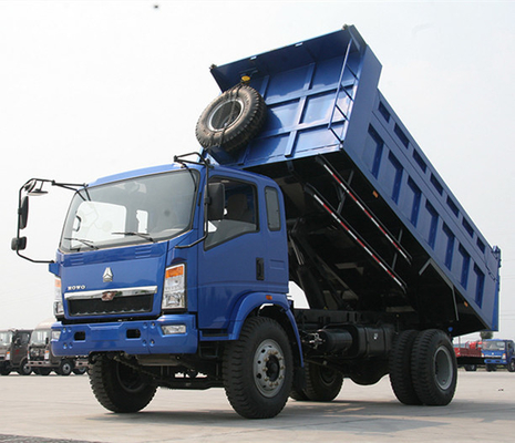 3/5/7/8 τόνων 6 τροχών Sinotruk HOWO 4X2 Μίνι ντάμπερ φορτηγό με χειροκίνητο κιβώτιο