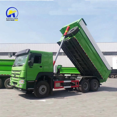Sinotruk HOWO 10 τροχοφόρο φορτηγό 371HP μεταχειρισμένο φορτηγό με κίτρινα καθίσματα ≤5