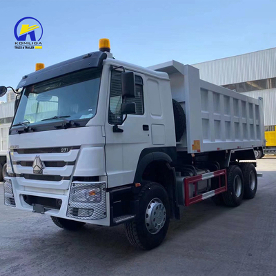 Sinotruk HOWO 10 τροχοφόρο φορτηγό 371HP μεταχειρισμένο φορτηγό με κίτρινα καθίσματα ≤5