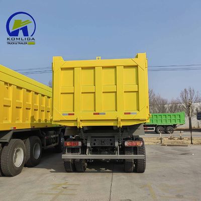 Χρησιμοποιούμενα φορτηγά με κατεβάστρες Heavy Duty HOWO 371HP 6X4 Dump Truck με χειροκίνητη μετάδοση στην Αφρική