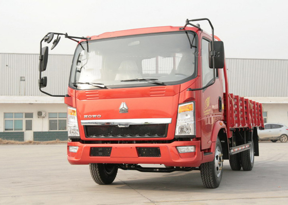 Κόκκινο Sinotruk HOWO 4X2 Μίνι φορτηγό φορτίο φορτηγό για τη μεταφορά μικρών φορτίων