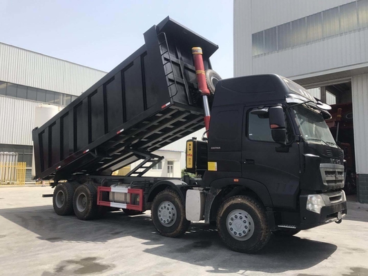 Χρησιμοποιούμενο Sinotruk 8X4 12 τροχών 50 τόνων HOWO φορτηγό απορριμμάτων με υδραυλική ανύψωση μπροστά