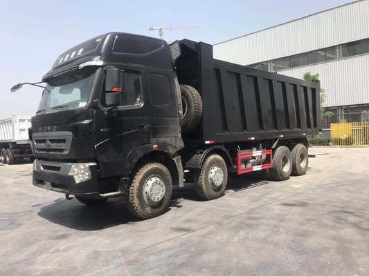 Χρησιμοποιούμενο Sinotruk 8X4 12 τροχών 50 τόνων HOWO φορτηγό απορριμμάτων με υδραυλική ανύψωση μπροστά