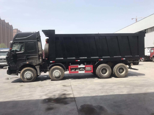 Χρησιμοποιούμενο Sinotruk 8X4 12 τροχών 50 τόνων HOWO φορτηγό απορριμμάτων με υδραυλική ανύψωση μπροστά