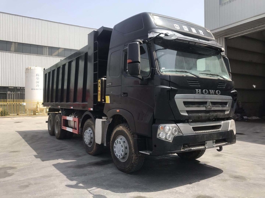 Χρησιμοποιούμενο Sinotruk 8X4 12 τροχών 50 τόνων HOWO φορτηγό απορριμμάτων με υδραυλική ανύψωση μπροστά