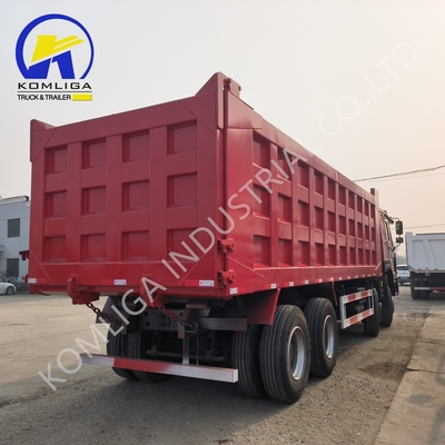 Κόκκινο 8X4 φορτηγά 371 HP 375HP 400HP 420HP Sinotruk βαρύ φορτίο Tipping Tipper Dumper Δεύτερο χέρι φορτηγά και HOWO φορτηγά για την αγορά της Αφρικής