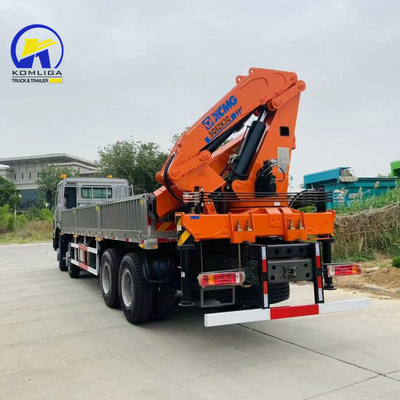 Τεχνικά ανταλλακτικά υποστήριξης HOWO 6X4 4X2 φορτηγό με γερανό και 4-6L χωρητικότητα κινητήρα