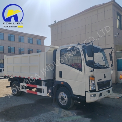 4X2 6 τροχούς 5 τόνων χωρητικότητα φορτίου HOWO Mini Dump Tipper Truck για LHD/RHD οδήγηση