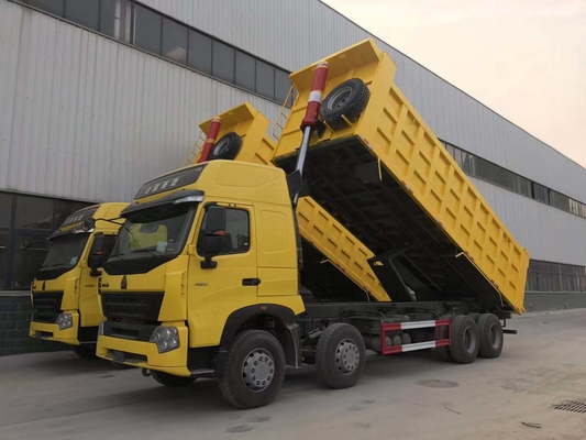 Προϊόντα 8X4 12 τροχών βαρύ φορτηγό Sinotruk Χρησιμοποιημένο φορτηγό σκουπιδιών με 375 ίππους