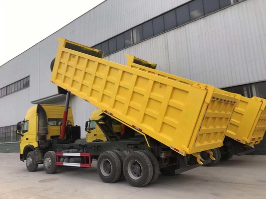 Προϊόντα 8X4 12 τροχών βαρύ φορτηγό Sinotruk Χρησιμοποιημένο φορτηγό σκουπιδιών με 375 ίππους