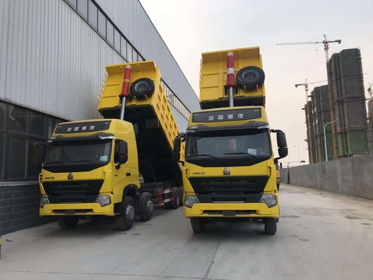 Προϊόντα 8X4 12 τροχών βαρύ φορτηγό Sinotruk Χρησιμοποιημένο φορτηγό σκουπιδιών με 375 ίππους