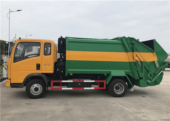 Σινο Truck HOWO 4X2 Mini 5 Ton Compactor Garbage Truck Μέγεθος για πρότυπο εκπομπών Euro 2
