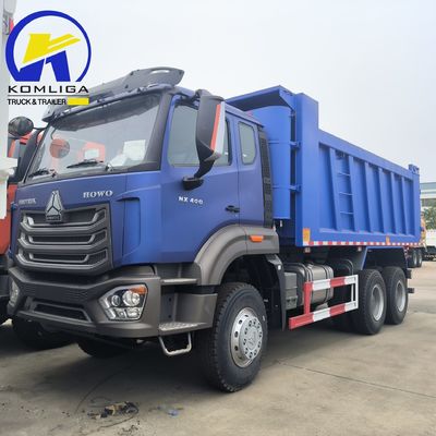 HOWO 10 τροχών 371 HP 6X4 Tipper Sinotruk Χρησιμοποιημένο φορτηγό σκουπιδιών με 1200r20 ακτινοβολία ελαστικά