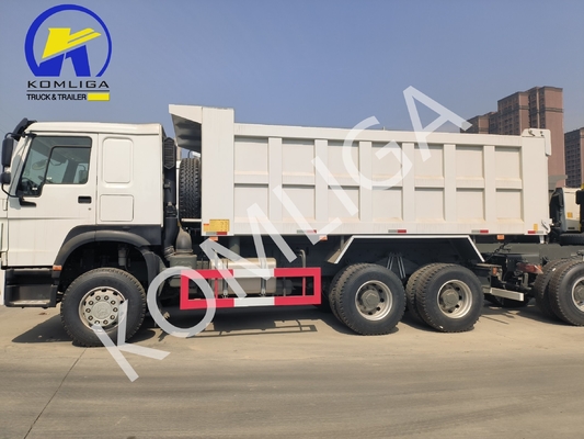 371 HP 6X4 Tipper Sinotruk HOWO Χρησιμοποιούμενο φορτηγό σκουπιδιών με καθίσματα ≤5 και κιβώτιο ταχυτήτων Hw19710