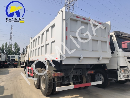 371 HP 6X4 Tipper Sinotruk HOWO Χρησιμοποιούμενο φορτηγό σκουπιδιών με καθίσματα ≤5 και κιβώτιο ταχυτήτων Hw19710